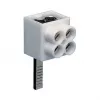 Hager KF82A 1 pola savienojuma spaile, kontaktdakšas savienojums, 2x16 mm², pelēka