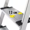 HAILO L80 ComfortLine alumīnija saliekamās kāpnes, 8 pakāpieni