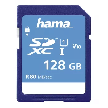 Hama 128 GB SDXC UHS-I Class 10 atmiņas kartīte 00213111