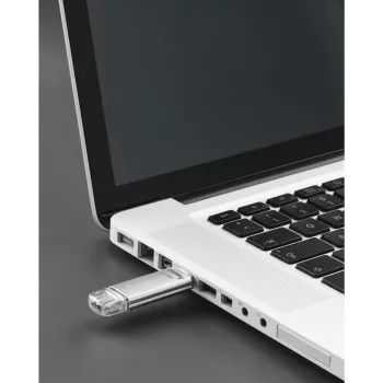 Hama C-Laeta 128GB USB 3.1 Gen 1 Dual USB-A/USB-C zibatmiņa - sudraba 00213109