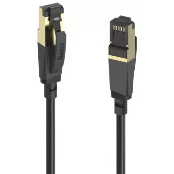 HAMA Cat 8 Network Cable 40 Gbit/s S/FTP 1,5m Black