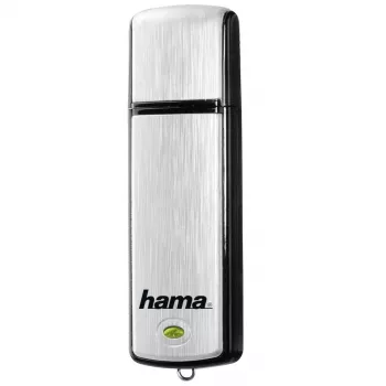 Hama FlashPen Fancy 16GB USB 2.0 zibatmiņa, izvelkams, melna/sudraba 00181081