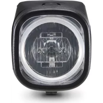 Hama priekšējais velosipēda lukturis LED, uzlādējams, USB-C, StVZO, 2 režīmi, melns