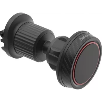 Hama magnētiskais auto turētājs telefonam ar gaisa ventilācijas stiprinājumu, 360° rotējošs, universāls 00222575