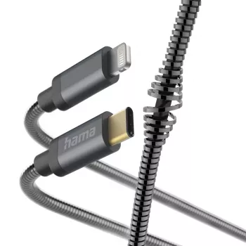 Hama Metal USB-C to Lightning kabelis 1,5m Antracīts