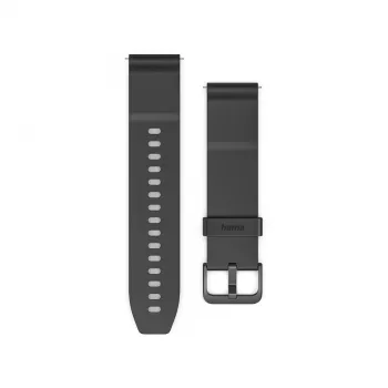 Hama NFC maksājumu aproce, bezkontakta maksājumi, priekš pulksteņa/viedpulksteņa, 20 mm, melna 00178657