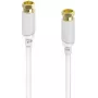 Hama SAT savienojuma kabelis, F-plug uz F-plug, zeltīts, 1,5 m, 120 dB, melns (00202019)