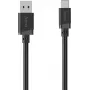 Hama USB-A uz USB-C uzlādes un datu pārraides kabelis, 3 m, melns 00201814