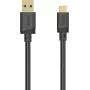 Hama USB-C kabelis, USB-A uz USB-C, USB 3.2 Gen1, 5 Gbit/s, 0,25 m, melns 00202004