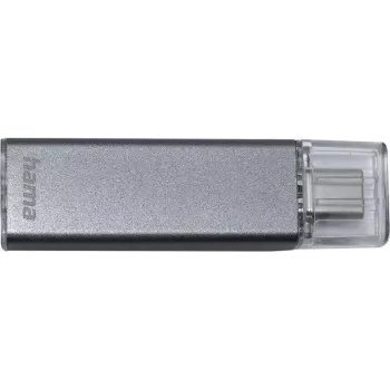 Hama USB-C zibatmiņa Uni-C Classic 64 GB, USB 3.2 Gen 1, 70 MB/s, antracīta 00182471