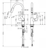 Hansgrohe Focus M41 vienas sviras virtuves jaucējkrāns ar izvelkamo smidzinātāju, hroms
