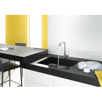 Hansgrohe Focus M41 vienas sviras virtuves maisītājs Inox 31820800