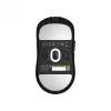 Hator Quasar 3S Pro bezvadu spēļu pele, melna, 26000 DPI, optiska, 2.4 GHz, USB-C, labā roka, RGB
