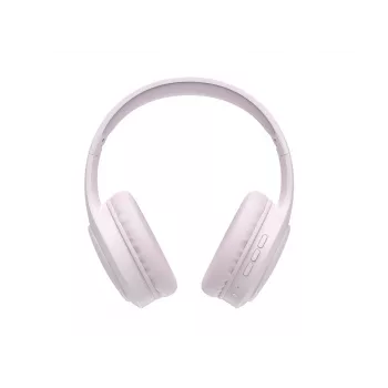 HAV H633BT bezvadu austiņas ar Bluetooth 5.3, 30 stundu akumulatoru, salokāmu dizainu, iebūvētu mikrofonu un TF kartes atbalstu – rozā