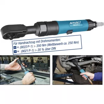HAZET 9022P-1 Trieciena uzgriežņu atslēga - 1/4 collas - 678 Nm - Melna/Zila