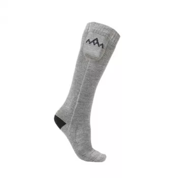 HeatX Everyday Apsildāmās zeķes ar baterijām, M izmērs, melns/pelēks