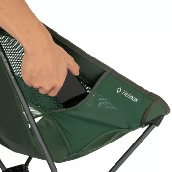 Helinox Chair One (re) Saliekamais kempinga krēsls - Meža zaļš, Pārstrādāts 600D poliesters, DAC alumīnija rāmis, 145 kg ietilpība