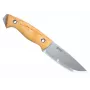 Helle Utvaer Survival Knife with Curly Birch Handle and Leather Sheath