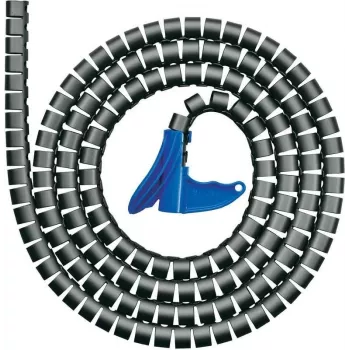 HellermannTyton HWPP25L2 Kabeļu spirālveida aptinums - 2 m, 25 mm, Melns, Polipropilēns (PP)