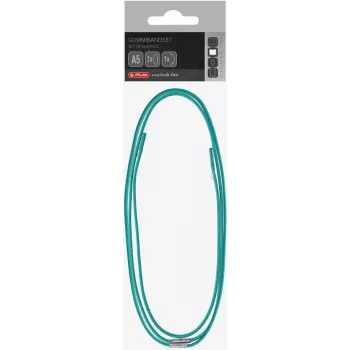 Herlitz 50033850 gumijas aproces, 3 gab., dažādi izmēri un krāsas, dabīgā gumija, augsta elastība, birojam, mājai, skolai, rokdarbiem