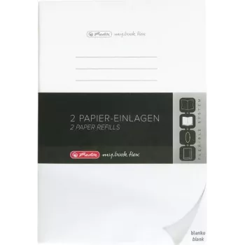 Herlitz 50034130 A5 piezīmju grāmatiņa, 80 lapas, balta