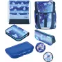 Herlitz FiloActive XL Plus Cosmic skolas somas komplekts (19L ergonomiska mugursoma ar penāļiem un sporta somu)