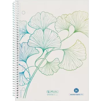 HERLITZ GREENline piezīmju grāmatiņa A5, 70 lapas, līnijas, balta 50033508