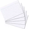 HERLITZ indeksu kartītes DIN A8 līnijotas baltas 170g bez kokmateriāla, zila līnija, 100 gab.