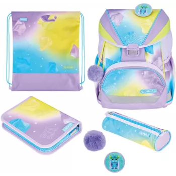 Herlitz UltraLight XL Plus Little Monster mugursomas komplekts skolai