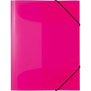 HERMA 19657 Lever Arch File A4 Polypropylene Rose ar metāla malu aizsardzību, 80 mm spine, 600 lapu ietilpība