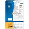HERMA 8016 Crystal Clear Glossy Polyester Labels A4 45,7 x 21,2 mm 1200 uzlīmes