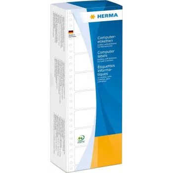HERMA 8207 perforētas baltas A4 datoru etiķetes 35,7 x 68,6 mm, 4000 etiķetes