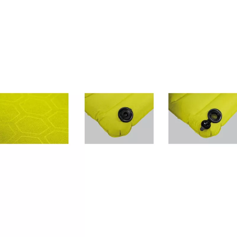 High Peak Dallas Single Air Mattress 41032, Citronelle/Yellow, ar iebūvētu sūkni