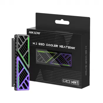 Hiksemi M.2 SSD dzesētājs MH1 - alumīnija pasīvais radiators ar vara siltuma cauruli NVMe 2280, melns