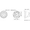 Hikvision DS-2CD2343G2-LI2U(2.8mm) 4MP Turret IP kamera, Live-Guard, AcuSense, melna