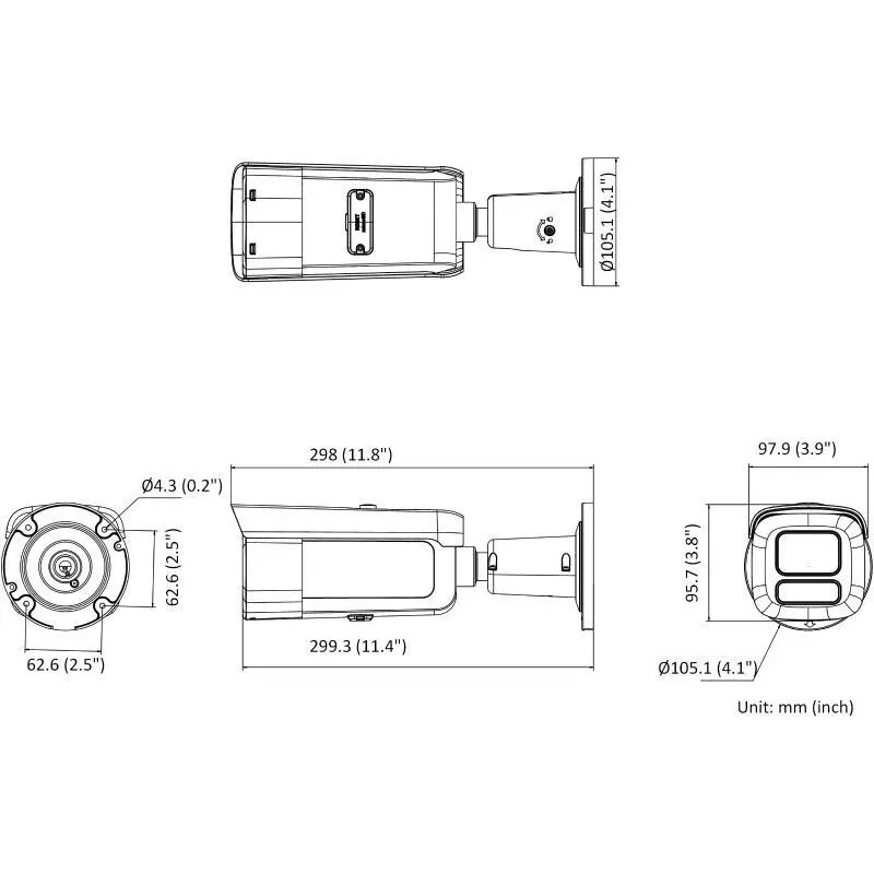 Hikvision DS-2CD2686G2HT-IZS(2.8-12)/eF/BLK PL 8MP IR Bullet Camera