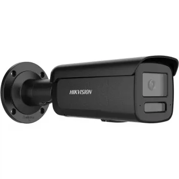 Hikvision DS-2CD2T126G3-IS2UY/SL(2.8)eF 12MP AcuSense Bullet IP kamera ar zibspuldzi un skaņas brīdinājumu, 2.8mm objektīvs, melna