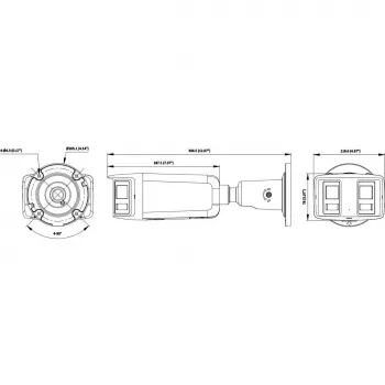 Hikvision DS-2CD2T167G3P-LIS2UY/SL(180°) 16MP panorāmas IP kamera - ColorVu AcuSense