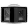 Hikvision DS-2CD2T46G2P-ISU/SL(2.8MM)(C) 4MP Panoramiskā AcuSense IP kamera, 2x 2.8mm, 180° FOV, IP67, PoE