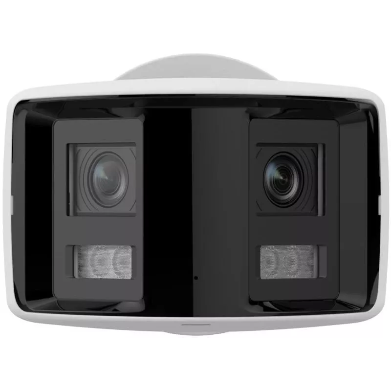 Hikvision DS-2CD2T46G2P-ISU/SL(2.8MM)(C) 4MP Panoramiskā AcuSense IP kamera, 2x 2.8mm, 180° FOV, IP67, PoE