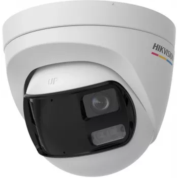 Hikvision DS-2CE72KF3TP-DLS(180°) 3K kupolveida videokamera ar 2.8 mm objektīvu, 100° redzes lauku, balto gaismu, IP67, 12VDC