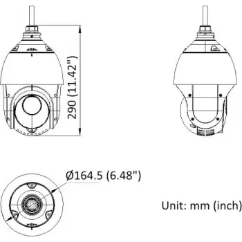 Hikvision DS-2DE4215IWG1-E 2MP IR tīkla PTZ kupola kamera, 15x optiskais tālummaiņas objektīvs, 100m IR, IP66, PoE+