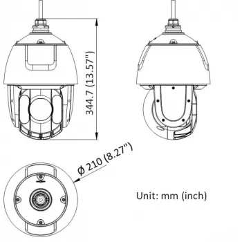 Hikvision DS-2DE5432IWG1-E 4MP 32x PTZ kupola IP videokamera