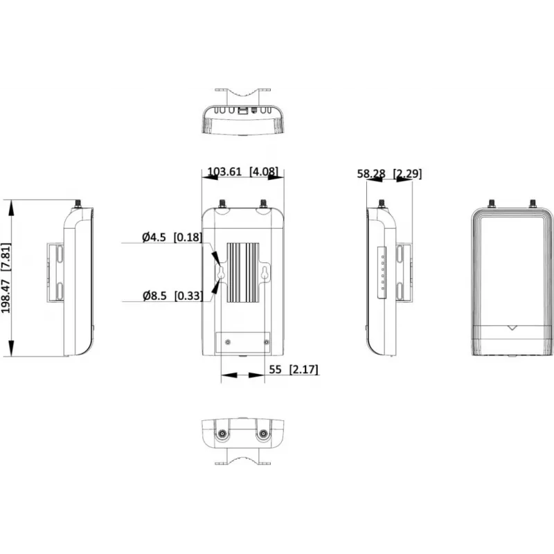 Hikvision DS-3WFB-EI-5ACG bezvadu piekļuves punkta bāzes iekārta