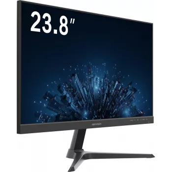 Hikvision DS-D5224F3-1V0SV/D 23.8 collu IPS Full HD monitors ar HDMI un VGA, šauru rāmi, regulējamu slīpumu