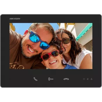 Hikvision DS-KH7300EY-TE2 7 collu IP video domofona monitors ar skārienjutīgu ekrānu, PoE un attālinātu durvju atvēršanu