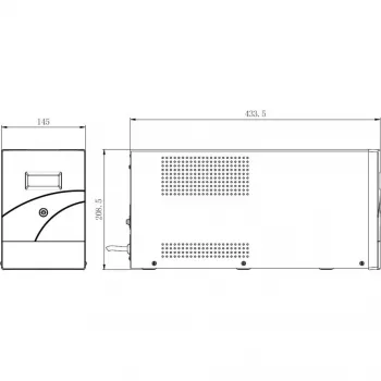 Hikvision DS-UPS3000-R(O-STD)/EU 3000 VA 2400 W tiešsaistes dubultās pārveidošanas rackmontējams UPS (2U)