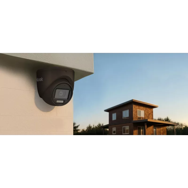 Hikvision Hilook TVI-T8M-20DL 8MP 4-in-1 Kupola Kamera, Melna, 2,8mm