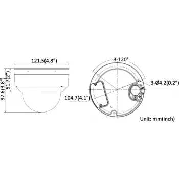 Hikvision iDS-2CD7D87G0-XS 8MP āra tīkla kupola kamera ar 2.8-12mm motorizētu varifokālo objektīvu, 4K, 140dB WDR, IP67, IK10, DarkFighter, Smart Detection, PoE