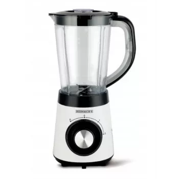 HNC Blender HPM 8164 HEINRICH'S 2000W ātrgaitas galda blenderis ar 2L Tritan trauku, 6 nerūsējošā tērauda asmeņiem, mainīgu ātrumu, pulsāciju, ledus drupināšanu, melns/sudrabs